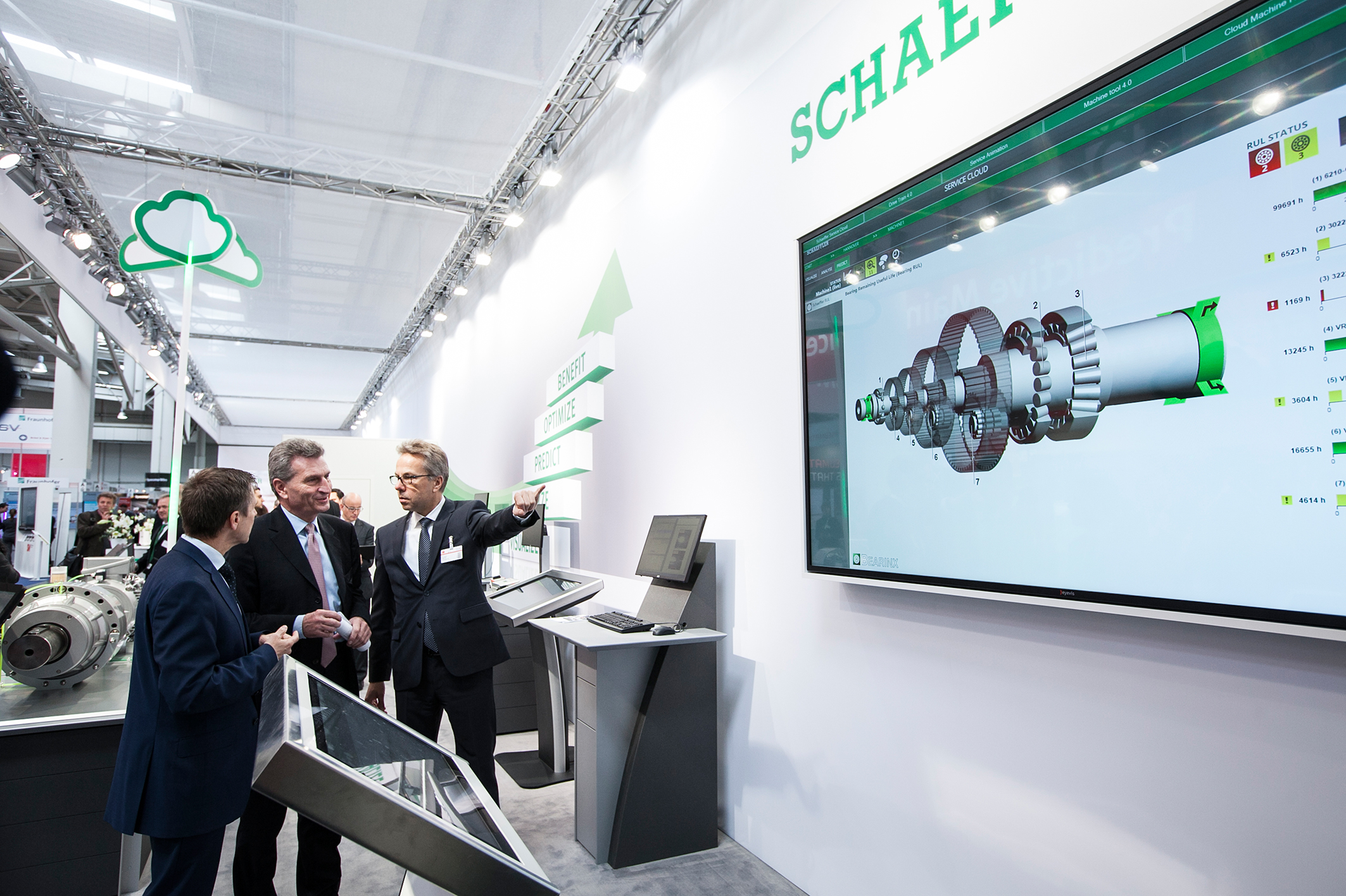 歐盟專(zhuān)員參觀(guān)舍弗勒展臺